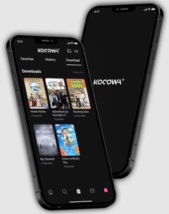 KOCOWA+ mobiele app (Bron: KOCOWA+)