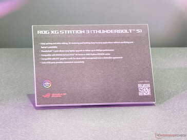 Belangrijkste kenmerken van het Asus ROG XG Station 3 eGPU dock (Afbeelding bron: Notebookcheck)