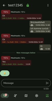 De Meshtastic-app werkt in wezen als een messenger
