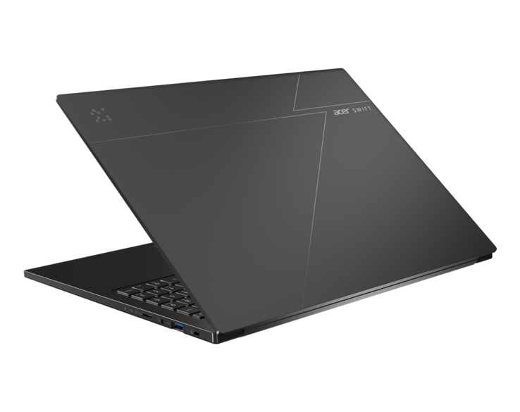 De Acer Swift Go 16 AI beschikt over een Intel Core Ultra 7-processor (Afbeelding bron: Acer)