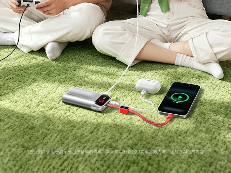 De nieuwe Ugreen PB610 powerbank kan drie apparaten tegelijk opladen