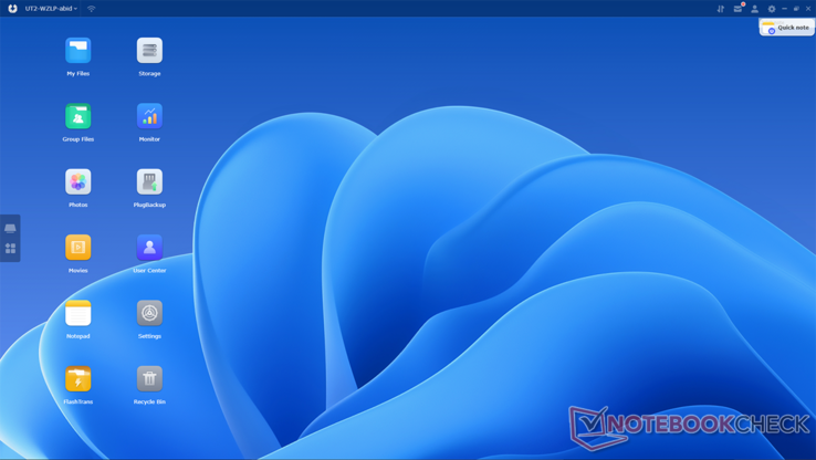 De desktop-app (Afbeelding bron: Notebookcheck)