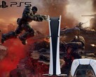 Gears of War: E-Day artwork met PS5 logo en console.