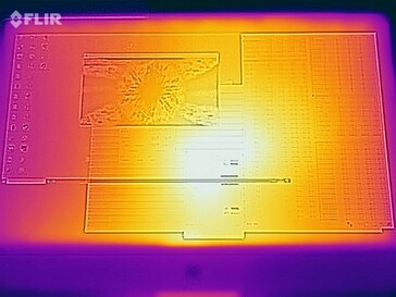 Stresstest van de oppervlaktetemperaturen (voorzijde)