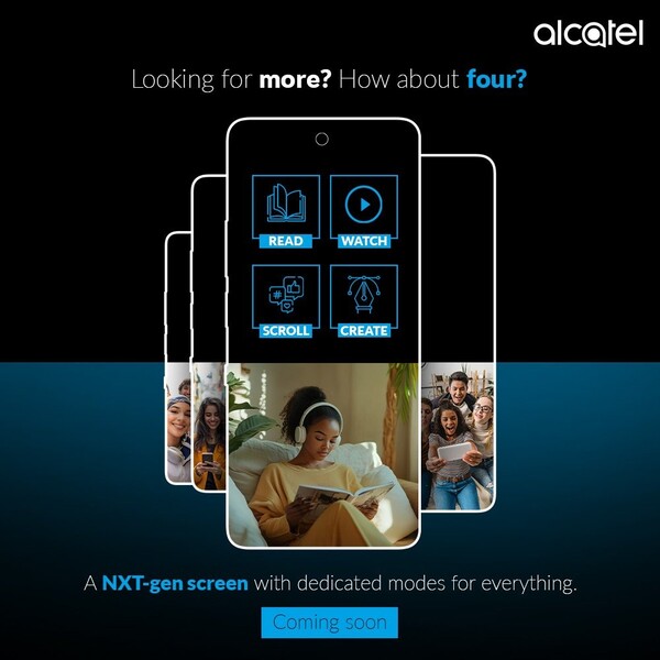 De Alcatel V3 Ultra krijgt een TCL NXTPAPER scherm. (Afbeeldingsbron: Alcatel India)