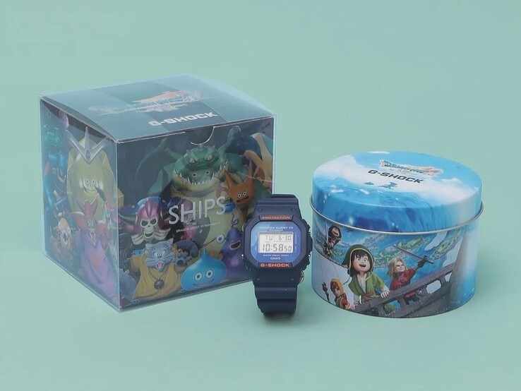 Het Casio G-Shock x Dragon Quest VII Reimagined DW-5600X horloge. (Afbeelding bron: SHIPS)