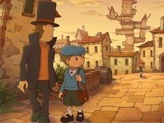 Officiële promotieafbeelding voor Professor Layton and the New World of Steam.