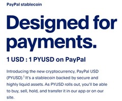 PayPal stablecoin nu beschikbaar (Bron: PayPal)