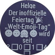 WhatsApp-bericht met emoji's