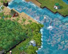 Een afbeelding die een omgeving in Terra Nil toont, momenteel met 75% korting.