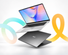 Asus Vivobook S14- en S16-laptops vanuit verschillende hoeken getoond