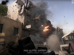 Screenshot uit de Battlefield Labs trailervideo van EA waarin mogelijk het volgende Battlefield-spel wordt getoond. (Beeldbron: Battlefield op YouTube)