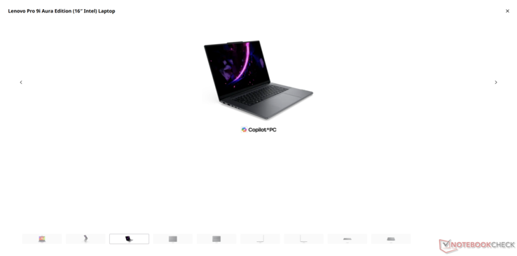 In vergelijking met Dell zijn de productafbeeldingen van Lenovo in de schermvullende modus zo korrelig en laag van resolutie dat het voor klanten moeilijk kan zijn om te zien wat ze kopen