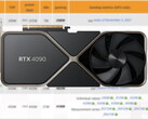 De RTX 4090 heeft 24 GB GDDR6X-geheugen. (Bron: 3DCenter, Nvidia-bewerkt)