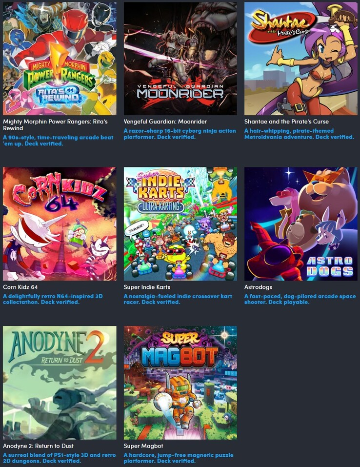 Alle spellen in de Cartridge Chaos-verzameling