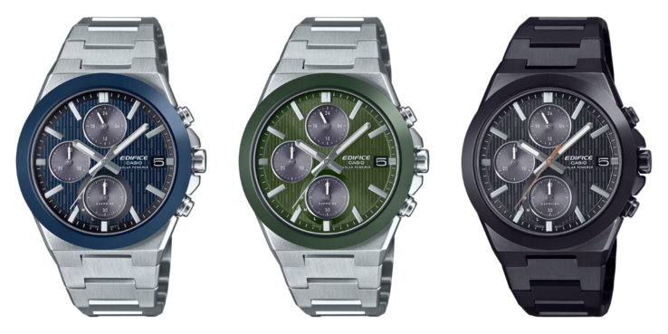 Van links naar rechts: de Casio EFS-S650D-2A, EFS-S650D-3A en EFS-S650DC-1A horloges. (Afbeeldingsbron: Casio, bewerkt)