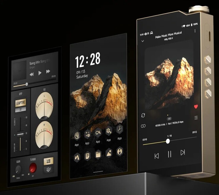Op de HiBy RS8 II DAP draait HiByOS, een aangepaste versie van Android 13 die geoptimaliseerd is voor het afspelen van audio. (Afbeeldingsbron: HiBy)