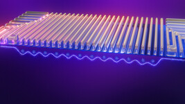 Elektron onder 12-qubit quantum dot poorten (Afbeelding Bron: Intel)