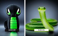 Razer laat zien hoe de Sneki Snek mascotte eruit zou kunnen zien met DLSS 5.