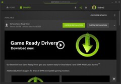 Nvidia GeForce Game Ready 531,68 melding in GeForce Experience (Bron: Eigen)