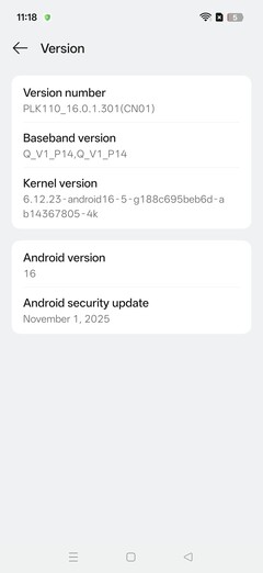 OnePlus 13 software (ColorOS)