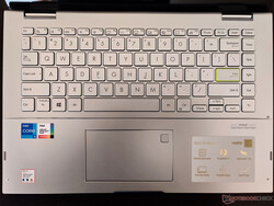 Het toetsenbord van de VivoBook Flip 14 klaart de klus voor alledaags gebruik
