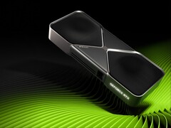 De RTX 5090 (afbeelding) is geprijsd op $1.999 bij MSRP, maar de prijzen en beschikbaarheid variëren sinds de lancering. (Afbeeldingsbron: Nvidia)