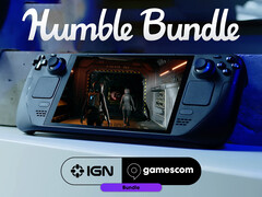 De IGN Gamescom 2025 bundel verloopt op 11 september 2025. Afgebeeld: Steam Deck met The Expanse. (Afbeeldingsbron: Notebookcheck en Humble Bundle - bewerkt)