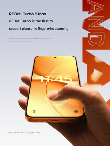 De vingerafdruksensor (Afbeelding bron: Redmi - machine vertaald)