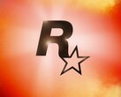 Rockstar Games-logo op oranje en rode achtergrond (Afbeelding bron: Rockstar Games)