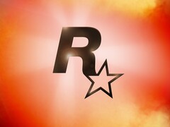 Rockstar Games-logo op oranje en rode achtergrond (Afbeelding bron: Rockstar Games)