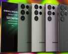 Nieuwe onofficiële Galaxy S23 Ultra renders tonen het Samsung vlaggenschip met een schijnbaar plat scherm. (Beeldbron: TechnizoConcept &amp; Unsplash - bewerkt)