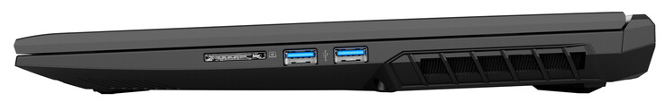 Rechterzijde: geheugenkaartlezer (SD), 2x USB 3.2 Gen 1 (Type A)