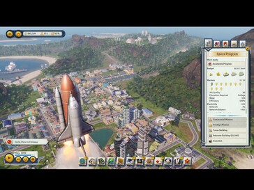 Spelers kunnen in Tropico 6 ook een ruimtevaartprogramma opzetten, waarmee ze inkomsten genereren en de steun van de bevolking vergroten.