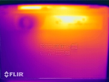 Oppervlaktetemperaturen stresstest (onderzijde)