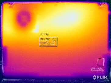 Stresstest oppervlaktetemperaturen (onder)