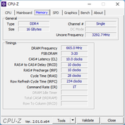 CPU-Z: Geheugen