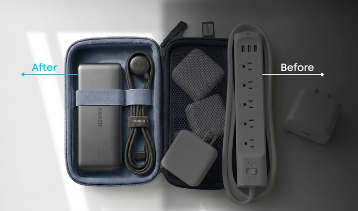 Het Anker Travel Charging Station kan tijdens het reizen meerdere adapters vervangen.