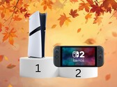 PS5 en Switch 2-verkooprangschikking in november 2025 (Afbeeldingsbron: Sony PlayStation, Nintendo met bewerkingen)