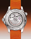De Omega Seamaster Diver 300M met oranje rubberen band. (Afbeeldingsbron: Omega)