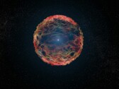 Een afbeelding van de supernova SN 1993J.