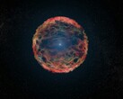 Een afbeelding van de supernova SN 1993J.