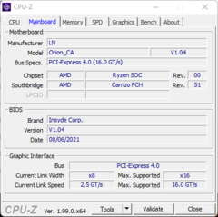 CPU-Z moederbord