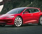 Tesla Model 2 wordt mogelijk geleverd met snellaadbare LFP-cellen (afbeelding render: Autocar)