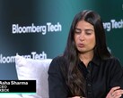 Asha Sharma tijdens het Bloomberg Tech interview.