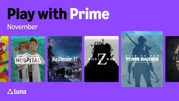 Amazon Prime en Luna bieden Prime-leden in november opnieuw extra games aan. (Afbeeldingsbron: Amazon)