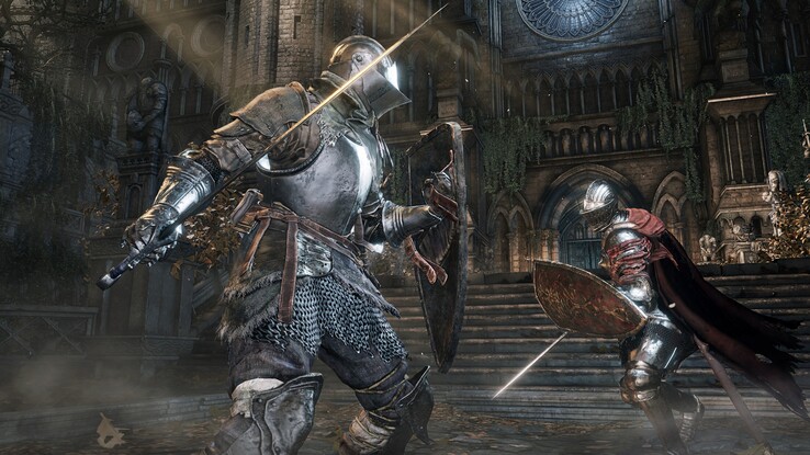 Gevechten getoond in Dark Souls 3 screenshot (Afbeelding bron: Steam)