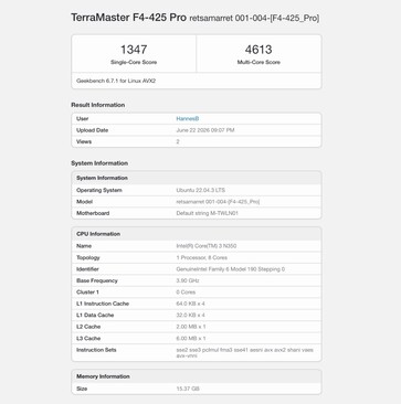 TerraMaster F4-425 Pro met Intel Core 3 N350