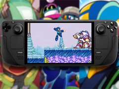 De Mega Man Charged Up collectie verloopt op 19 maart 2026. Afgebeeld: Steam Deck met Legacy Collection 2.