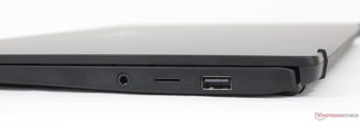 Rechts: 3,5 mm combi-audio, MicroSD-kaartlezer, USB-A 2.0